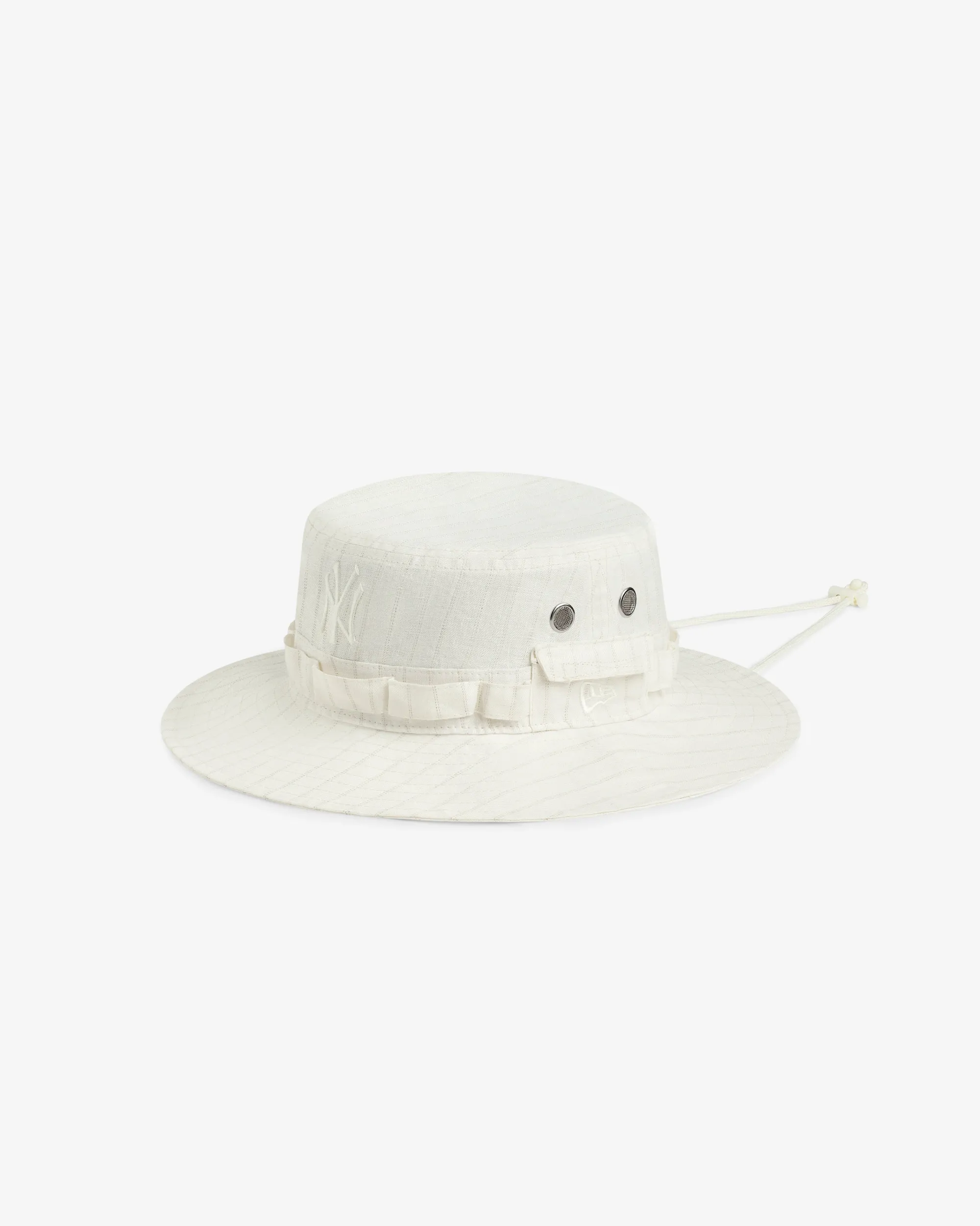Aimé Leon Dore ALD / New Era Yankees Striped Linen Bucket Hat