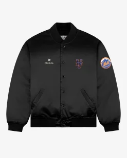 Aimé Leon Dore ALD / New York Mets Satin Varsity Jacket