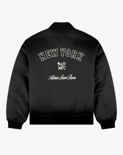 Aimé Leon Dore ALD / New York Mets Satin Varsity Jacket