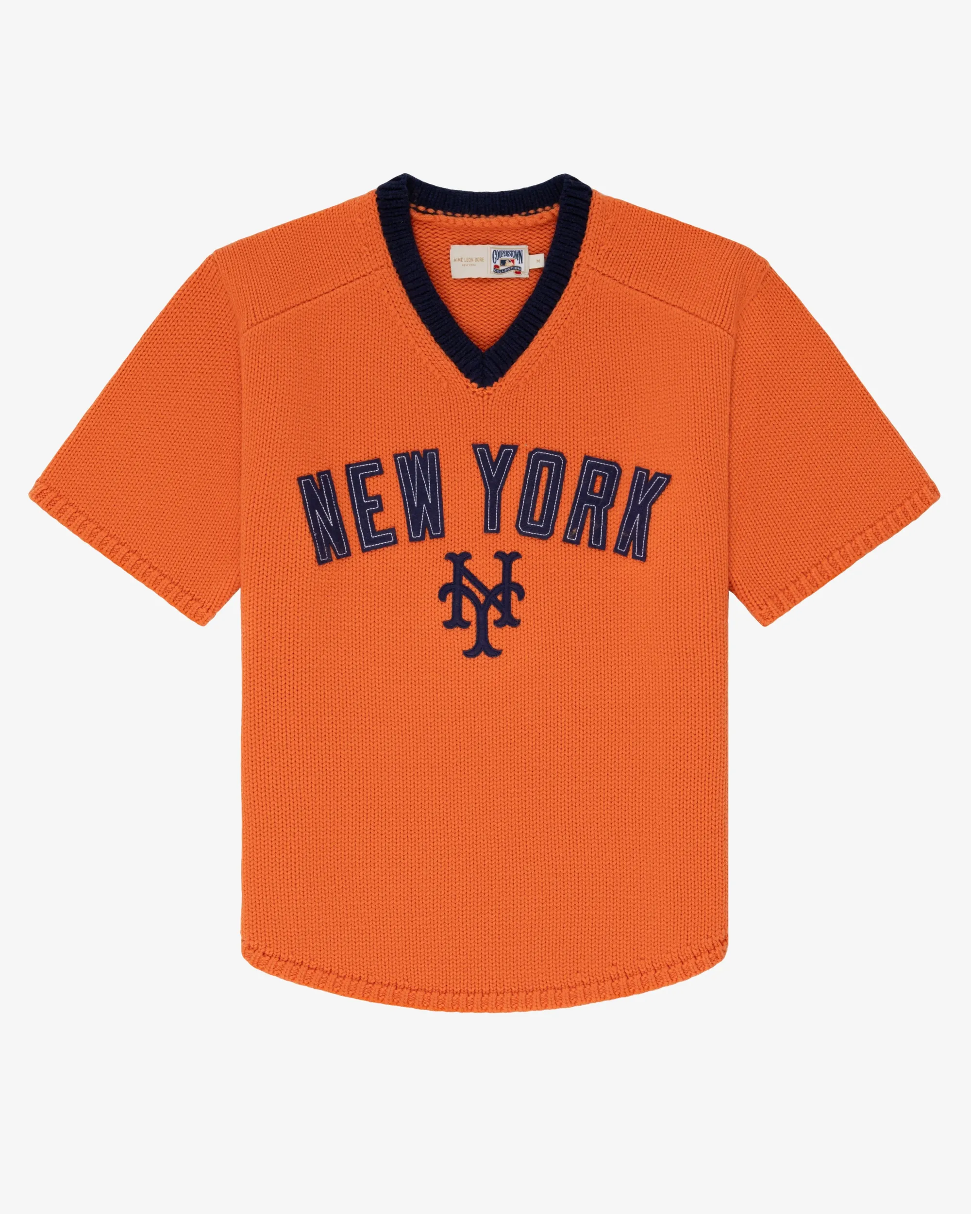 Aimé Leon Dore ALD / New York Mets Short-Sleeve Knit Sweater