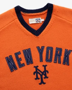 Aimé Leon Dore ALD / New York Mets Short-Sleeve Knit  Sweater