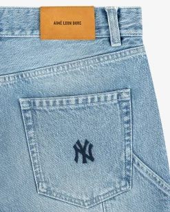 Aimé Leon Dore ALD / New York Yankees Denim Shorts