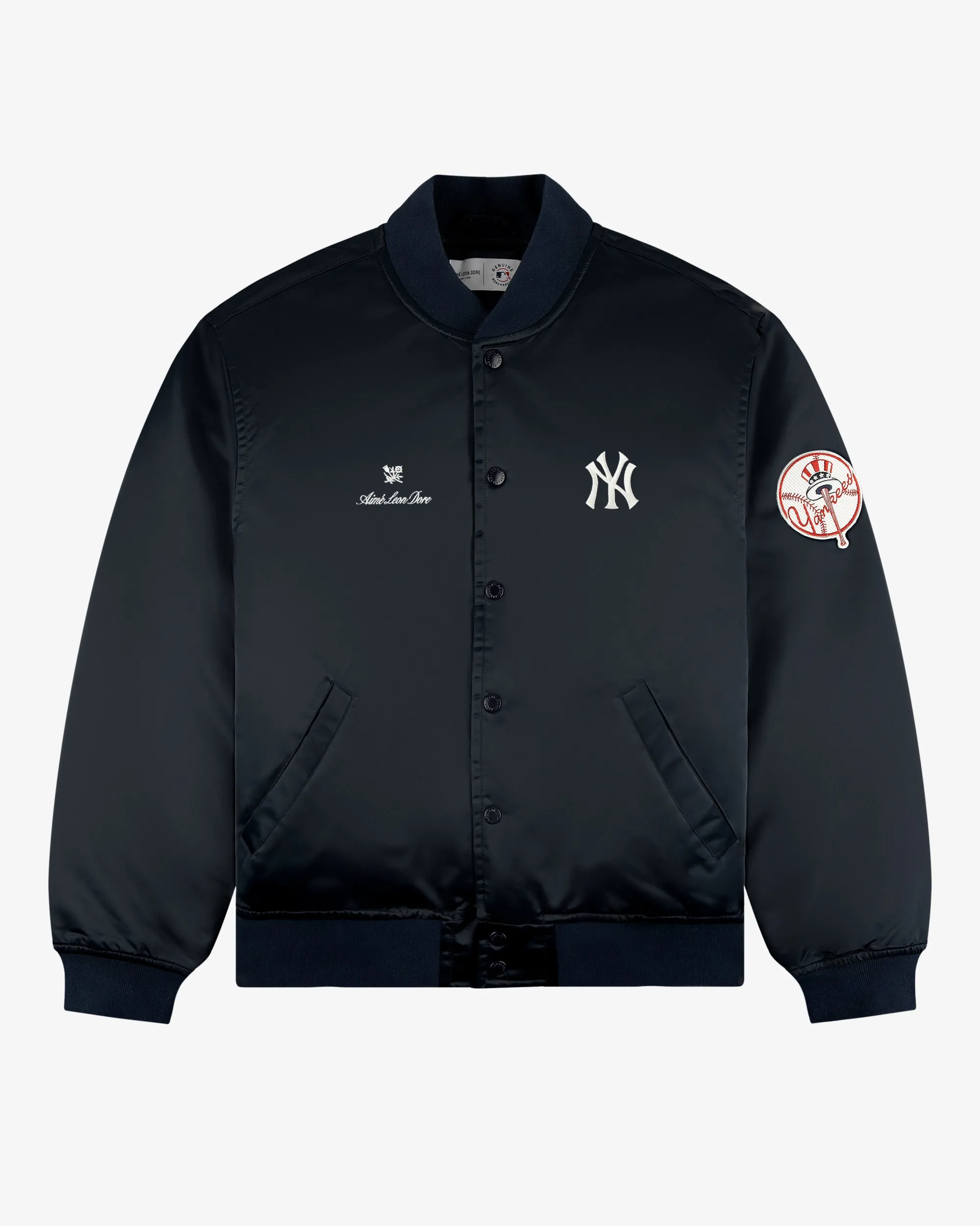 Aimé Leon Dore ALD / New York Yankees Satin Varsity Jacket
