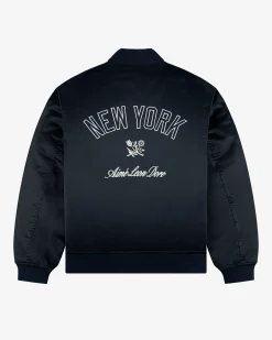 Aimé Leon Dore ALD / New York Yankees Satin Varsity Jacket