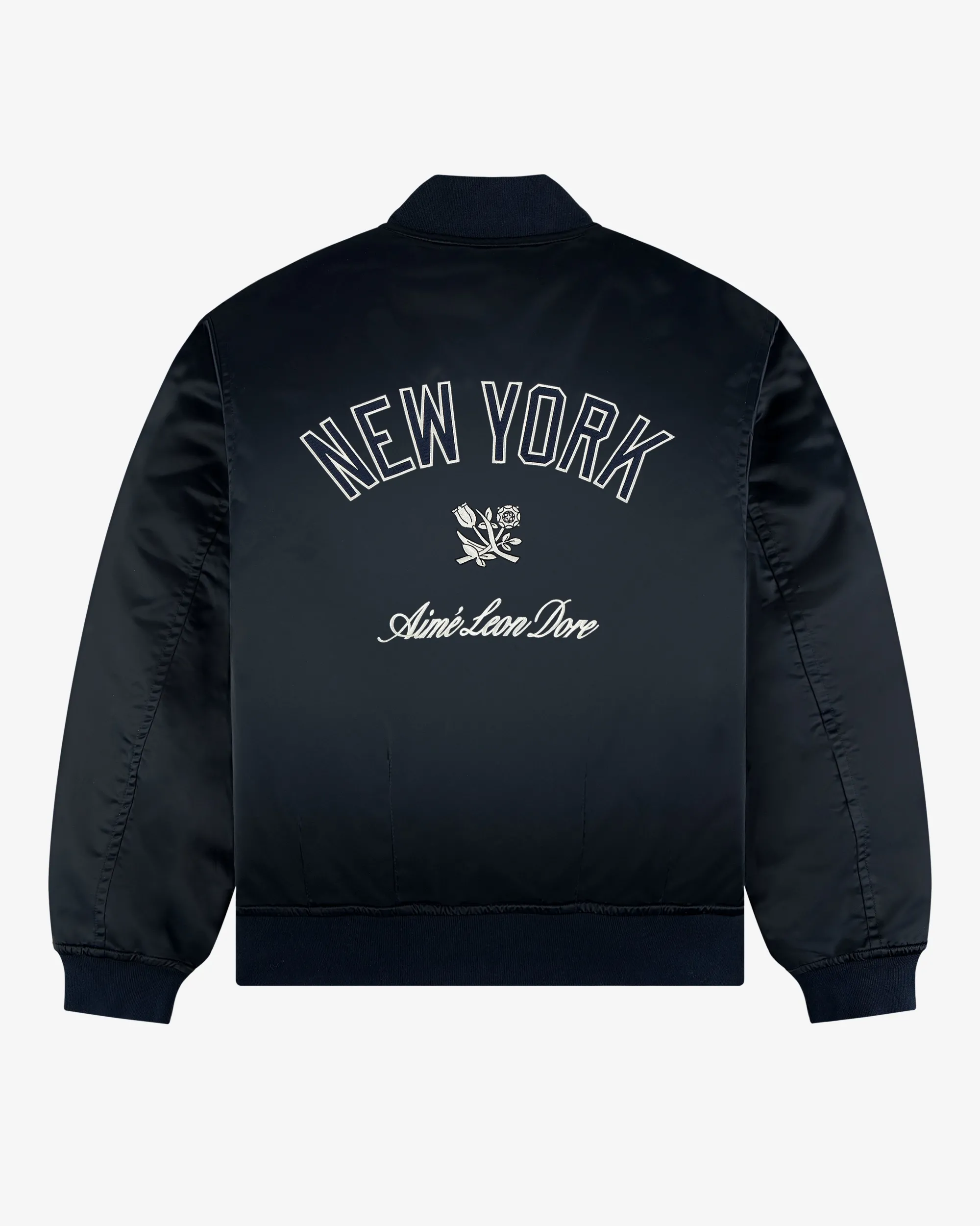 Aimé Leon Dore ALD / New York Yankees Satin Varsity Jacket