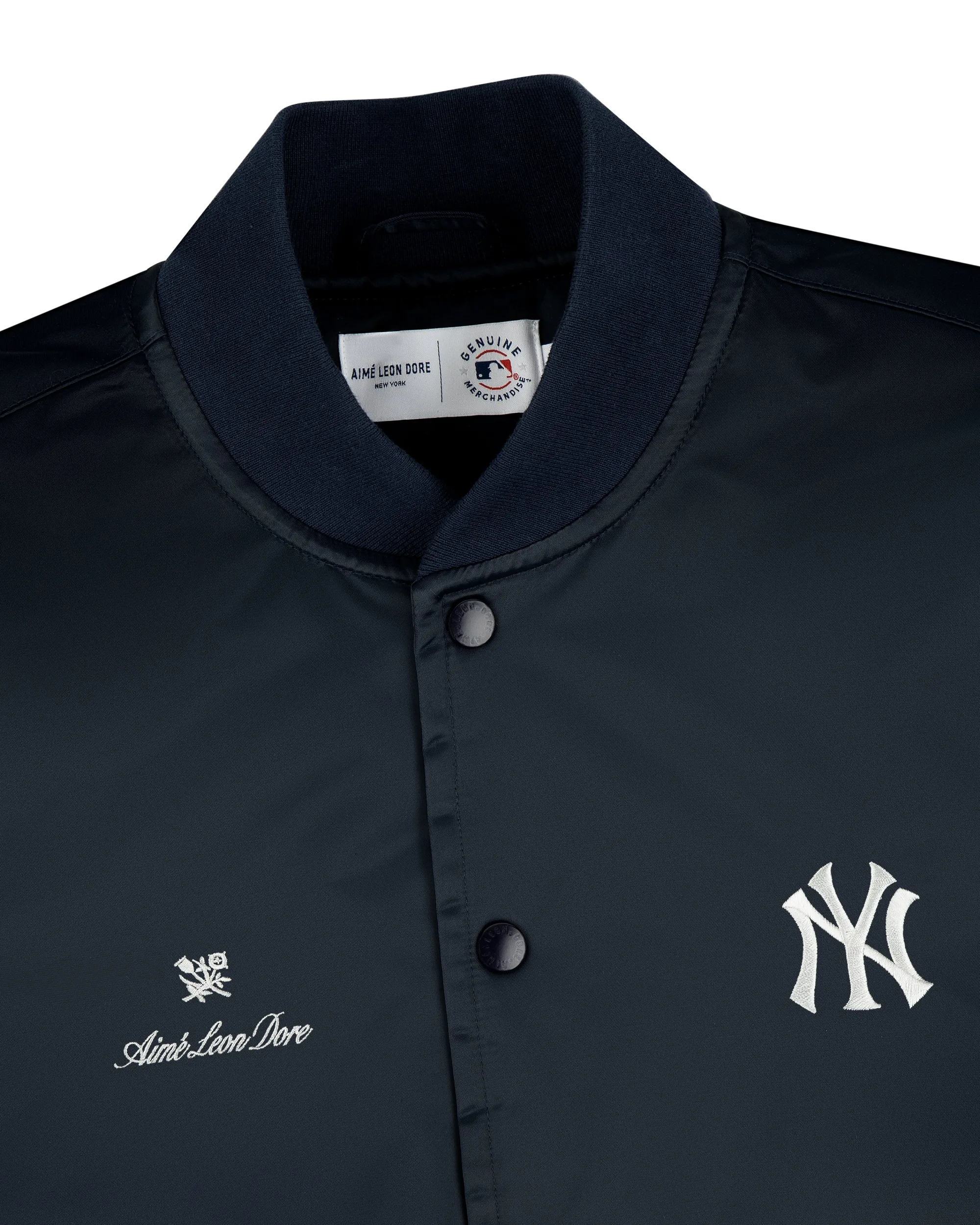 Aimé Leon Dore ALD / New York Yankees Satin Varsity Jacket