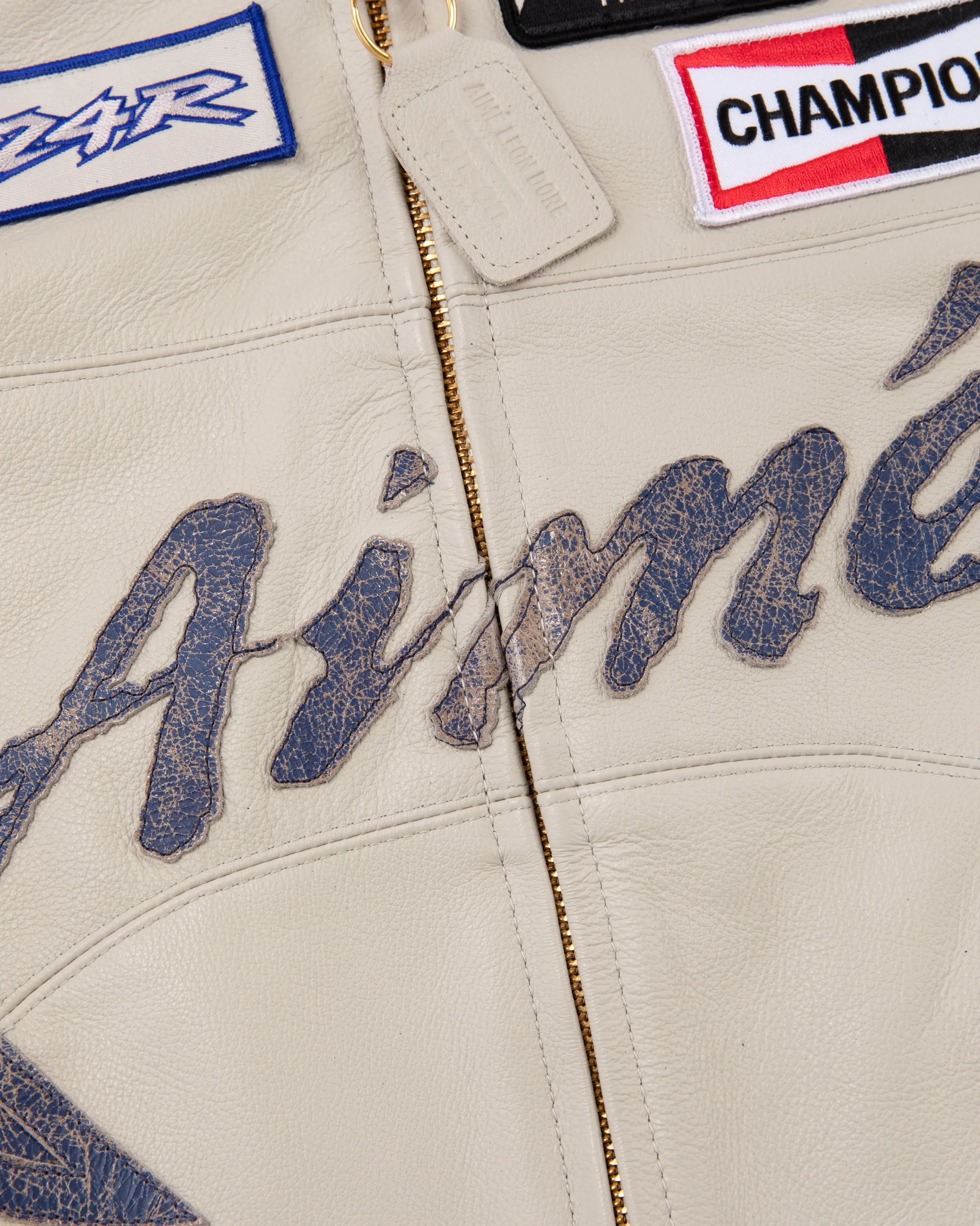 Aimé Leon Dore ALD / Vanson Distressed Leather Moto Jacket