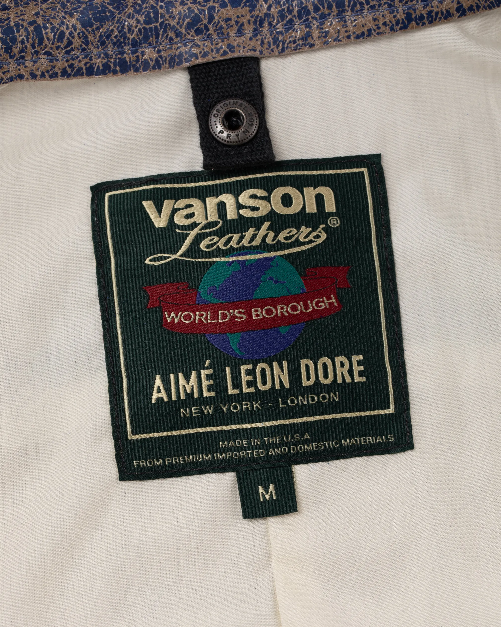 Aimé Leon Dore ALD / Vanson Distressed Leather Moto Jacket