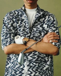 Aimé Leon Dore ALD Golf Patterned Quarter Zip Pullover