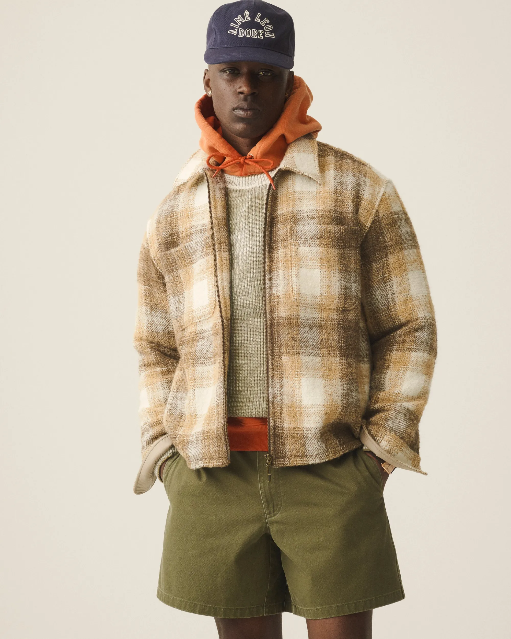 Aimé Leon Dore Alpaca Blend Zip Shirt