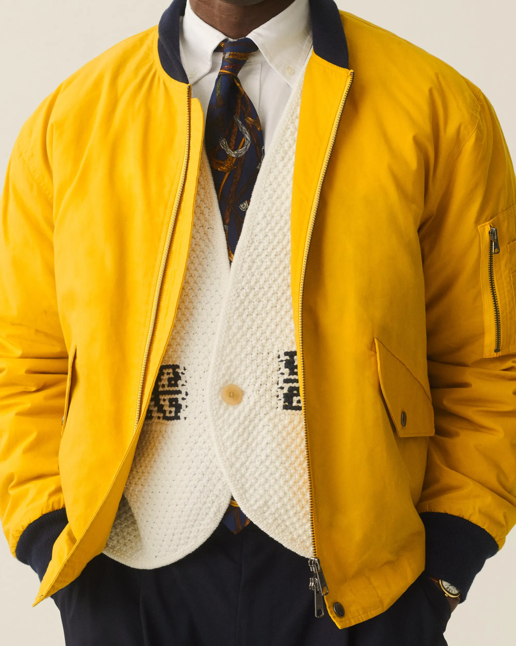 Aimé Leon Dore Cropped Bomber Jacket