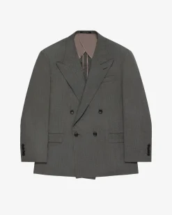 Aimé Leon Dore Double-Breasted Tropical Wool Suit Jacket