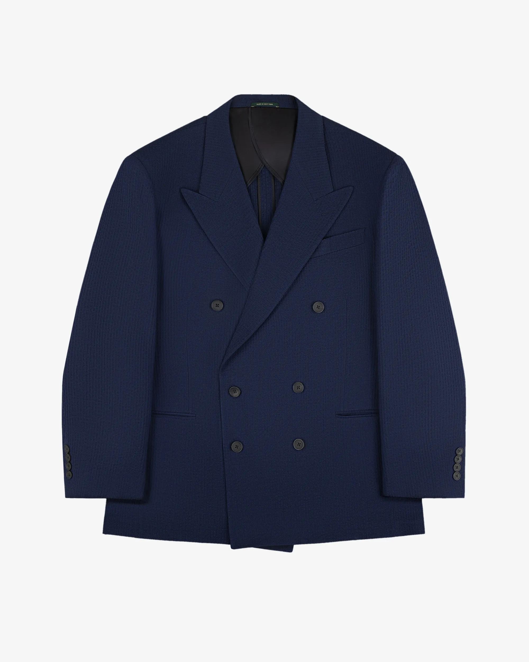 Aimé Leon Dore Double-Breasted Wool Seersucker Suit Jacket