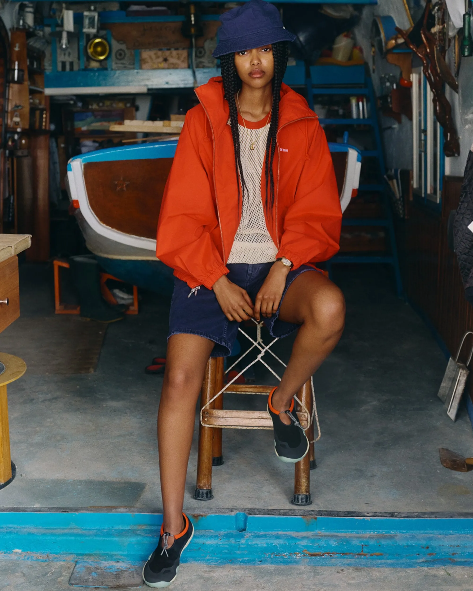 Aimé Leon Dore Garment Dyed Denim Short