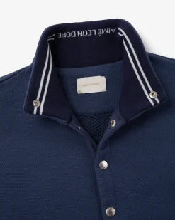 Aimé Leon Dore Jacquard Collar Snap Pullover