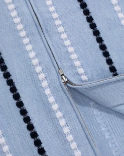 Aimé Leon Dore Jacquard Stripe Polo Cardigan