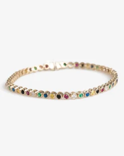 Aimé Leon Dore 14Kt Gold Gemstone Bracelet