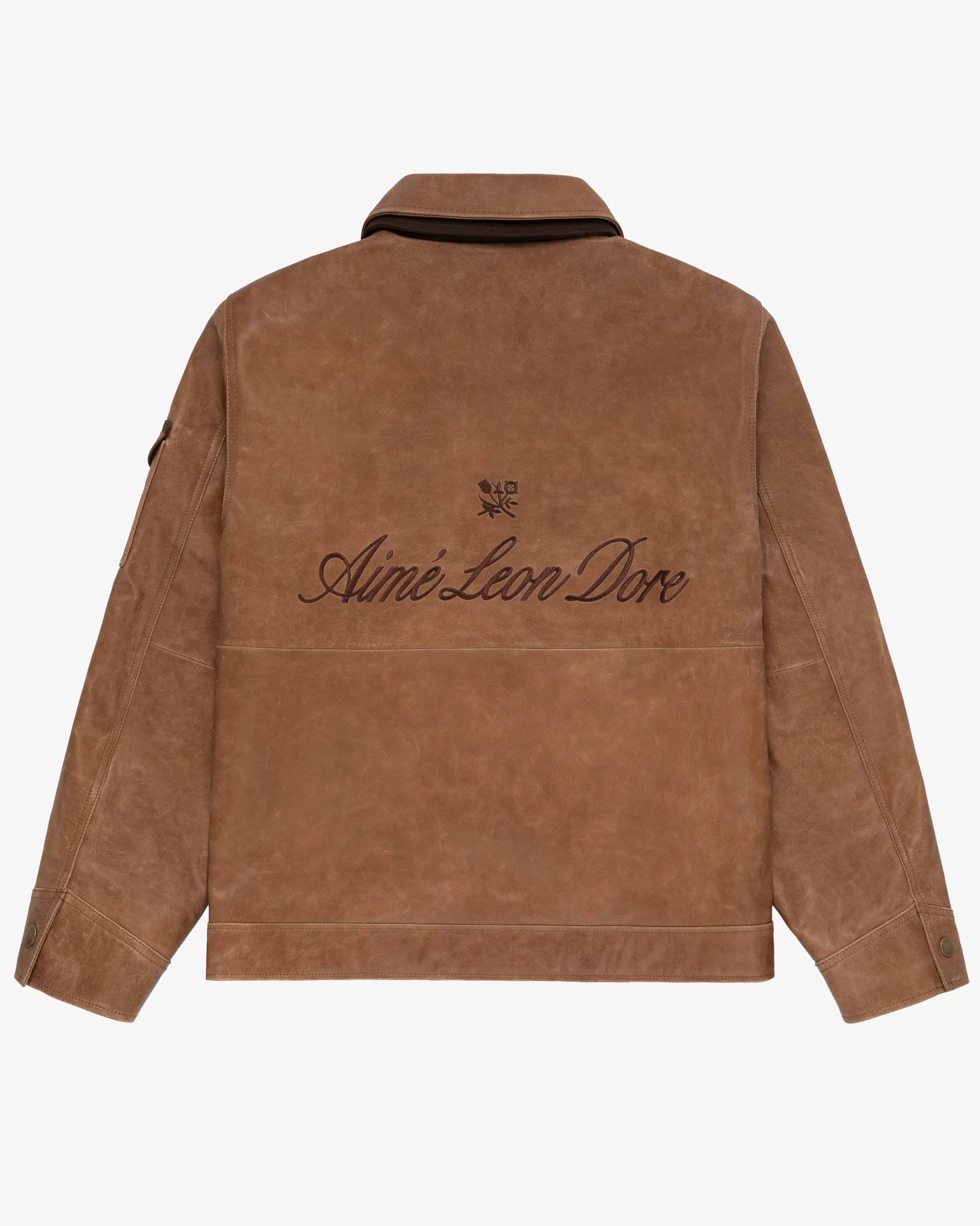 Aimé Leon Dore Leather Aviator Jacket