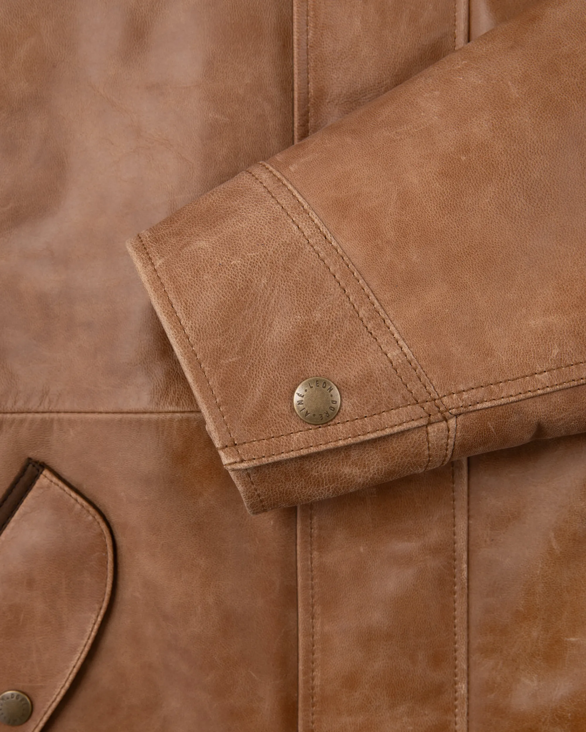 Aimé Leon Dore Leather Aviator Jacket