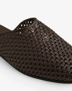 Aimé Leon Dore Leather Raffia Mule