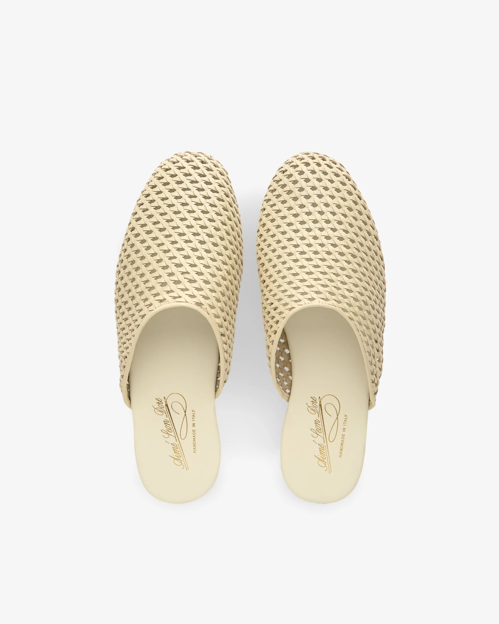 Aimé Leon Dore Leather Raffia Mule