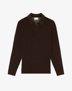 Aimé Leon Dore Long-Sleeve Mesh Knit Polo