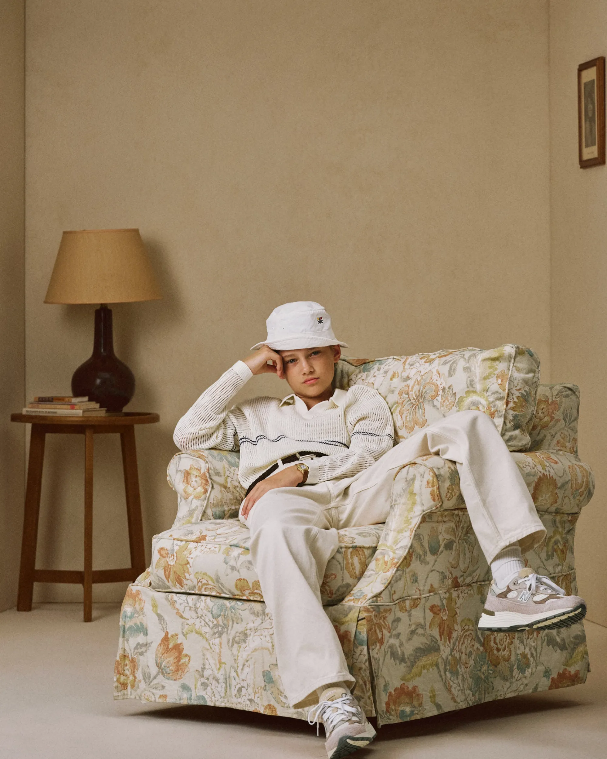 Aimé Leon Dore Long-Sleeve Mesh Knit Polo