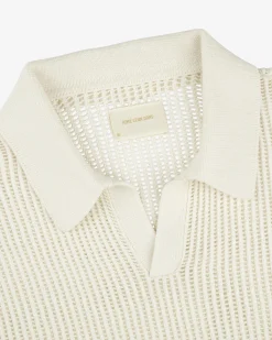 Aimé Leon Dore Long-Sleeve Mesh Knit Polo