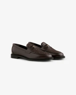 Aimé Leon Dore Queens Crest Raffia Loafer