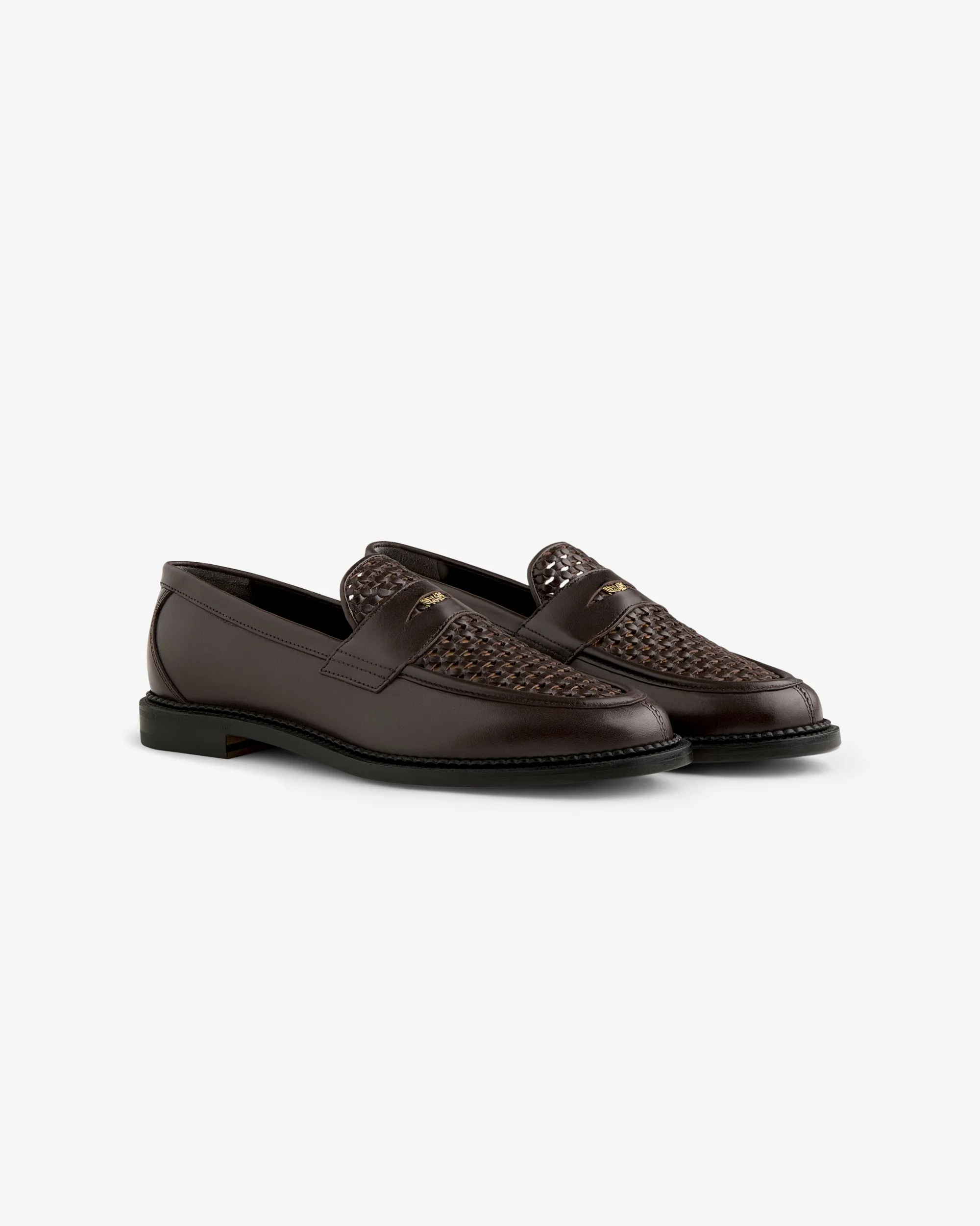 Aimé Leon Dore Queens Crest Raffia Loafer