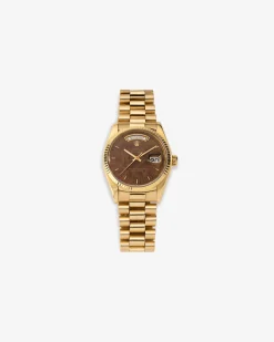Aimé Leon Dore Rolex Day-Date Wood Dial Watch