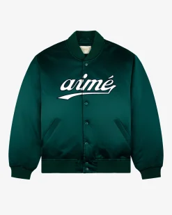 Aimé Leon Dore Satin Varsity Jacket
