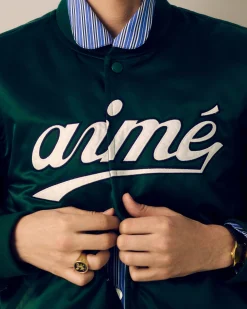 Aimé Leon Dore Satin Varsity Jacket