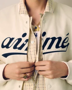 Aimé Leon Dore Satin Varsity Jacket