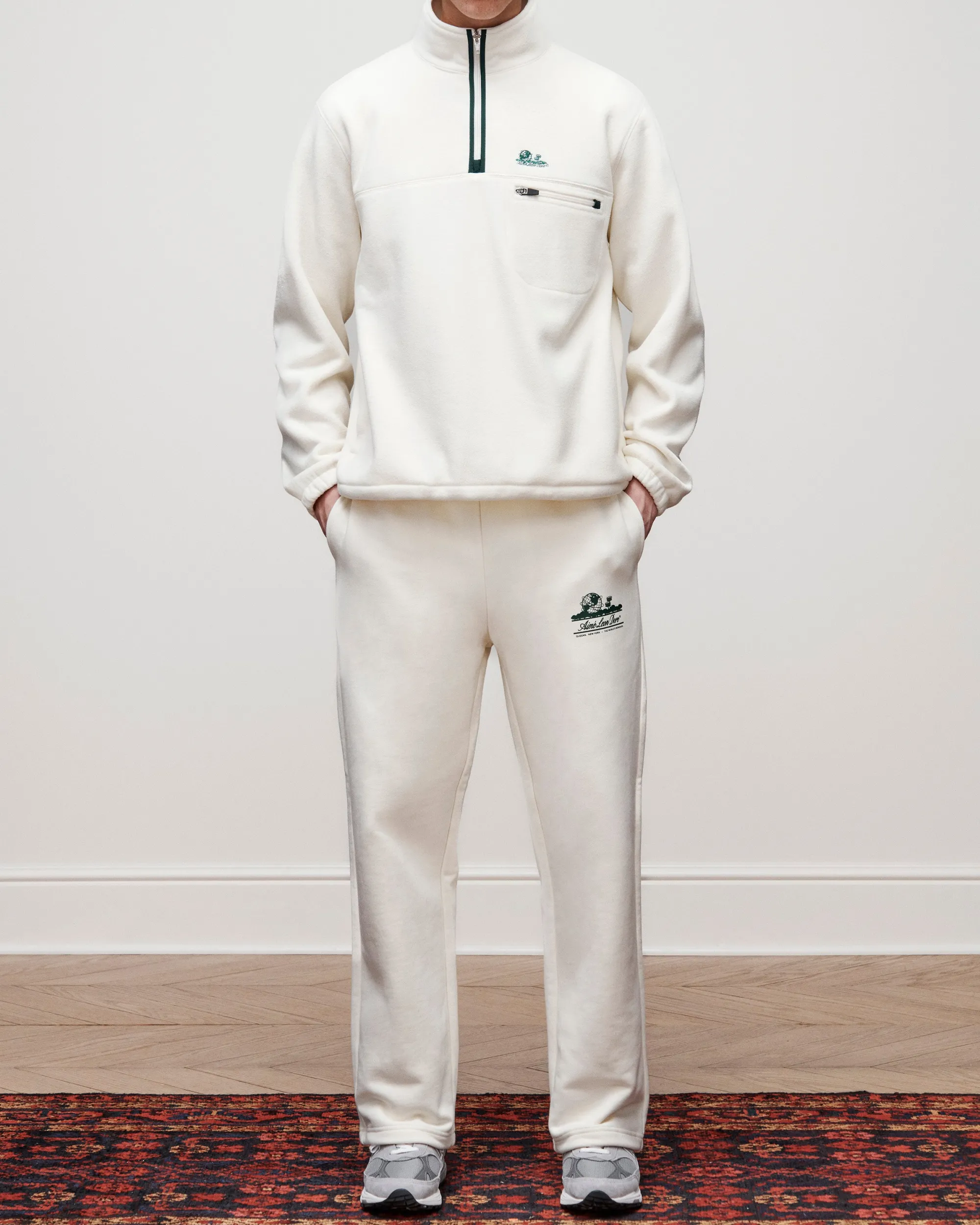 Aimé Leon Dore Unisphere Quarter Zip Fleece Pullover